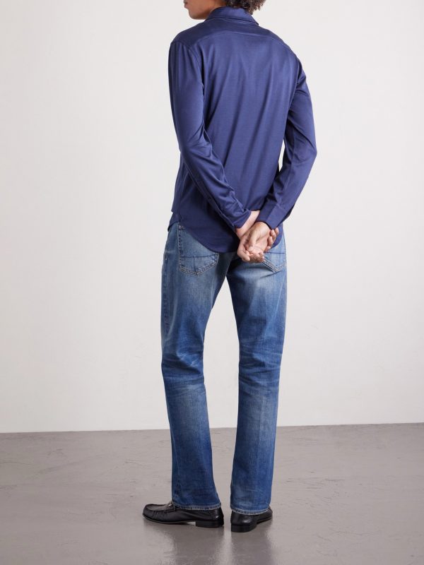 Silk and Cotton-Blend Shirt - BK Silk and Cotton-Blend Shirt - BK