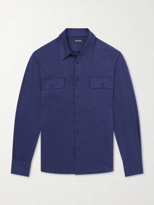 Silk and Cotton-Blend Shirt Silk and Cotton-Blend Shirt