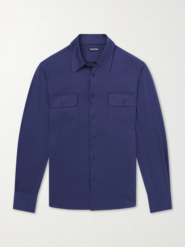 Silk and Cotton-Blend Shirt Silk and Cotton-Blend Shirt