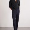 Cashmere and Silk-Blend Polo Sweater - OU Cashmere and Silk-Blend Polo Sweater - OU