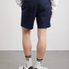 Straight-Leg Cotton-Blend Twill Shorts - BK Straight-Leg Cotton-Blend Twill Shorts - BK