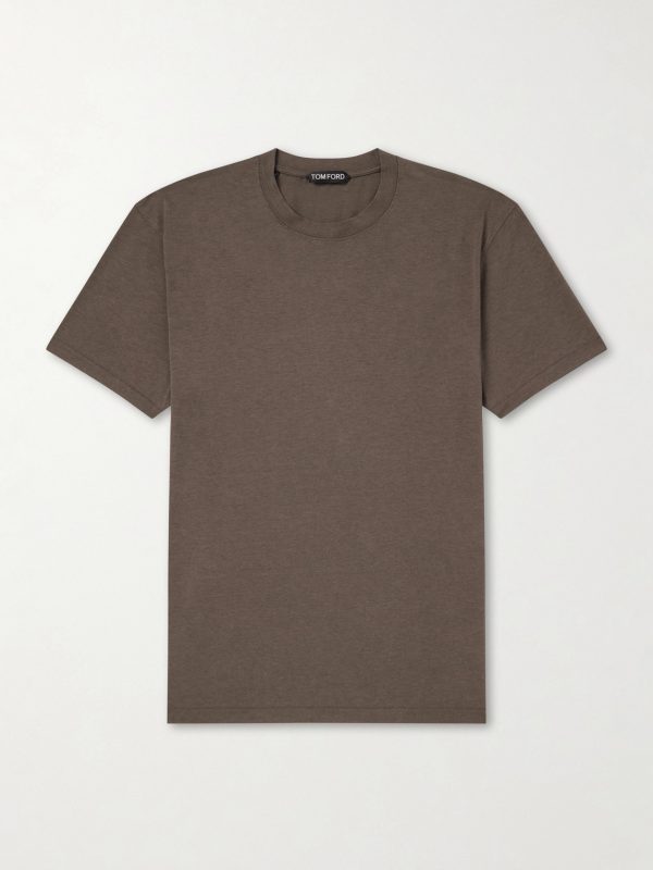 Lyocell and Cotton-Blend T-Shirt Lyocell and Cotton-Blend T-Shirt
