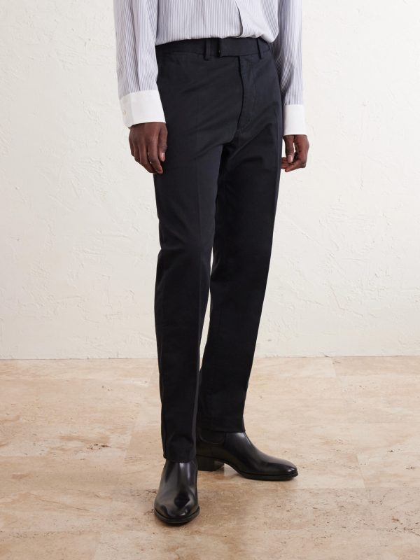 Tapered Cotton-Blend Twill Trousers - FR Tapered Cotton-Blend Twill Trousers - FR