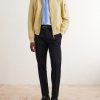 Tapered Cotton-Blend Twill Trousers - OU Tapered Cotton-Blend Twill Trousers - OU