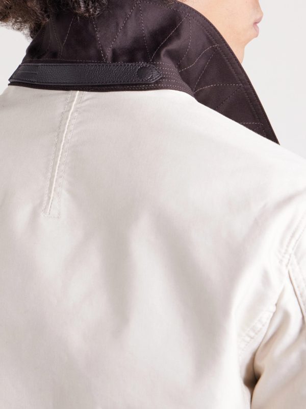 Slim-Fit Cotton-Satin Blouson Jacket - E1