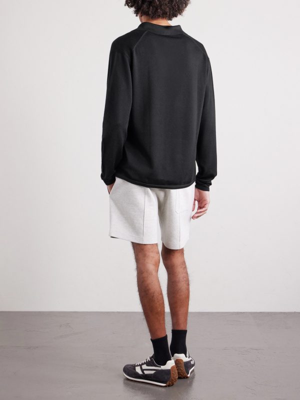 Cashmere and Silk-Blend Polo Shirt - BK Cashmere and Silk-Blend Polo Shirt - BK