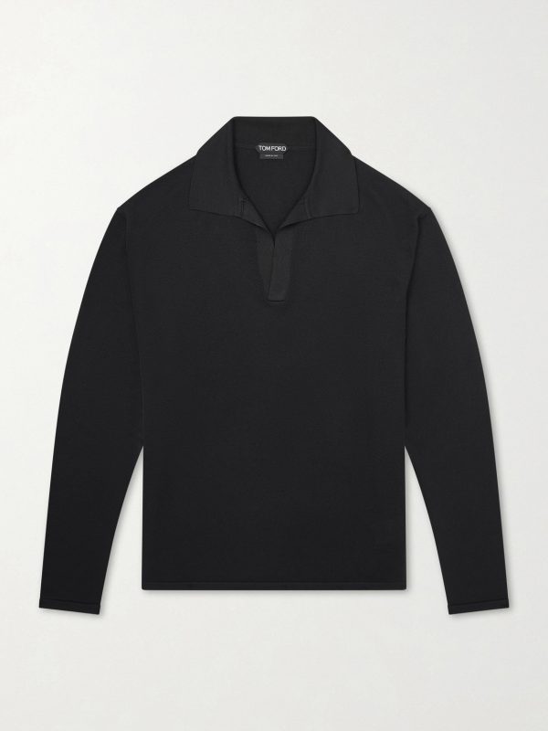 Cashmere and Silk-Blend Polo Shirt Cashmere and Silk-Blend Polo Shirt