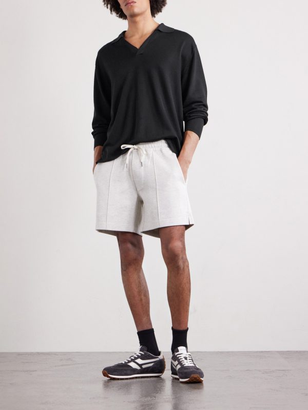 Cashmere and Silk-Blend Polo Shirt - OU Cashmere and Silk-Blend Polo Shirt - OU