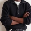 Wool and Cashmere-Blend Half-Zip Sweater - CU Wool and Cashmere-Blend Half-Zip Sweater - CU
