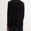 Panelled Suede Blazer - BK