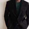 Panelled Suede Blazer - CU