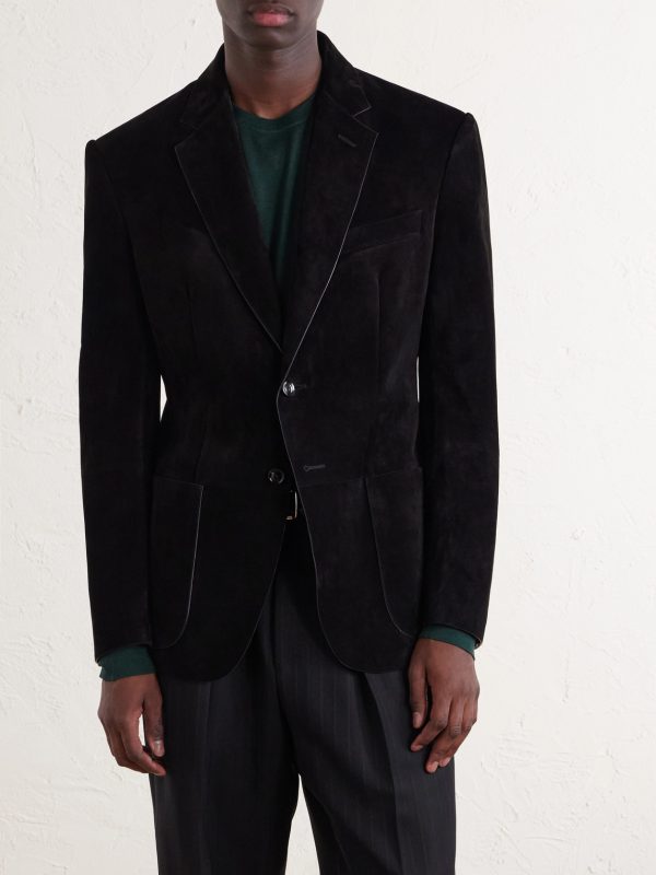 Panelled Suede Blazer - FR