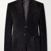 Panelled Suede Blazer