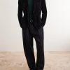 Panelled Suede Blazer - OU
