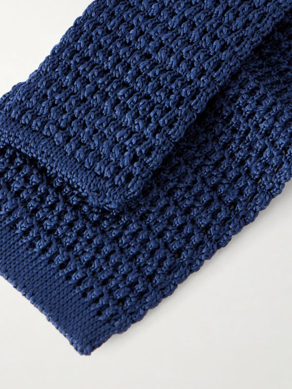 7.5cm Knitted Silk Tie - CU