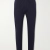 Tapered Cotton-Blend Twill Trousers Tapered Cotton-Blend Twill Trousers
