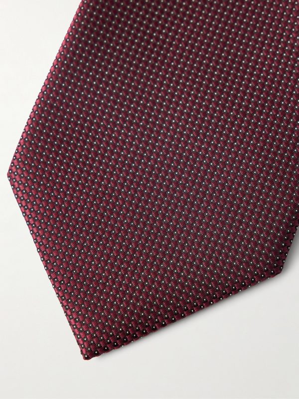 7cm Silk-Jacquard Tie - CU