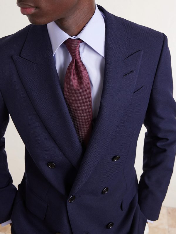 7cm Silk-Jacquard Tie - OU