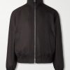 Leather-Trimmed Wool and Silk-Blend Jacket Leather-Trimmed Wool and Silk-Blend Jacket