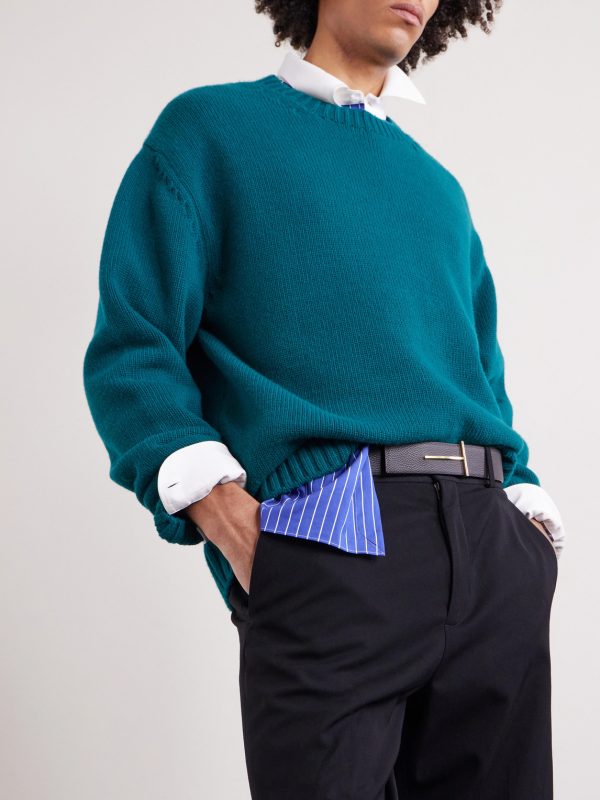 Wool and Cashmere-Blend Sweater - CU Wool and Cashmere-Blend Sweater - CU