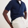 Slim-Fit Lyocell and Cotton-Blend Piqué Polo Shirt - CU Slim-Fit Lyocell and Cotton-Blend Piqué Polo Shirt - CU