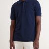 Slim-Fit Lyocell and Cotton-Blend Piqué Polo Shirt - FR Slim-Fit Lyocell and Cotton-Blend Piqué Polo Shirt - FR