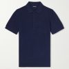 Slim-Fit Lyocell and Cotton-Blend Piqué Polo Shirt Slim-Fit Lyocell and Cotton-Blend Piqué Polo Shirt