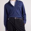 Piped Silk and Cotton-Blend Piqué Polo Shirt - FR Piped Silk and Cotton-Blend Piqué Polo Shirt - FR