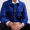 Slim-Fit Cotton-Satin Blouson Jacket - CU Slim-Fit Cotton-Satin Blouson Jacket - CU