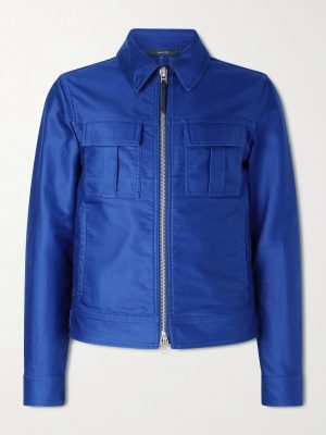 Slim-Fit Cotton-Satin Blouson Jacket Slim-Fit Cotton-Satin Blouson Jacket