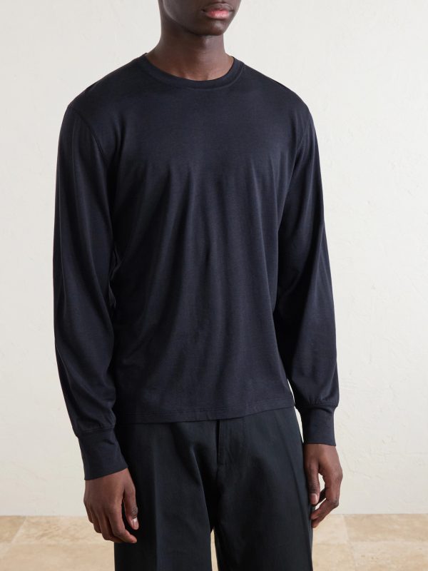 Slim-Fit Lyocell and Cotton-Blend Jersey T-Shirt - FR Slim-Fit Lyocell and Cotton-Blend Jersey T-Shirt - FR