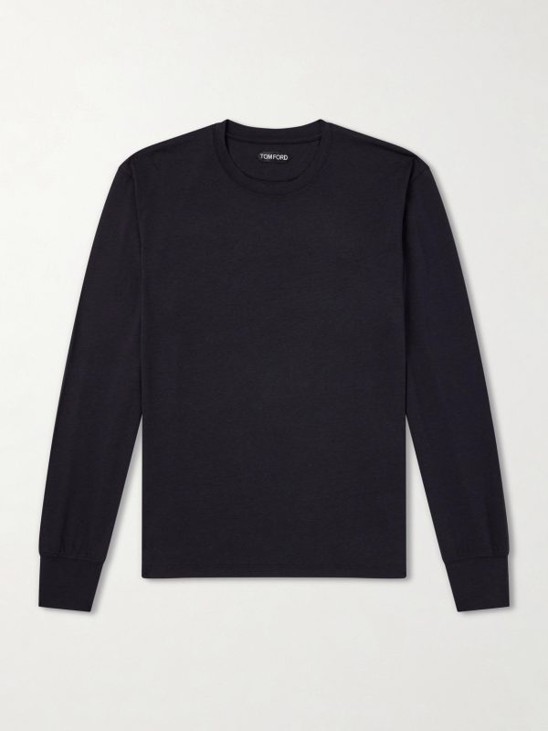 Slim-Fit Lyocell and Cotton-Blend Jersey T-Shirt Slim-Fit Lyocell and Cotton-Blend Jersey T-Shirt