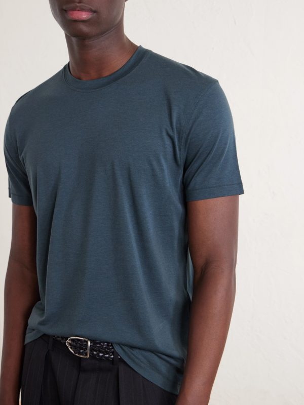 Lyocell and Cotton-Blend T-Shirt - E1 Lyocell and Cotton-Blend T-Shirt - E1
