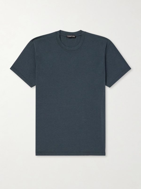 Lyocell and Cotton-Blend T-Shirt Lyocell and Cotton-Blend T-Shirt