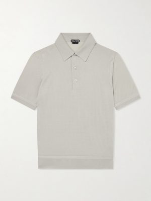 Cashmere and Silk-Blend Polo Shirt Cashmere and Silk-Blend Polo Shirt
