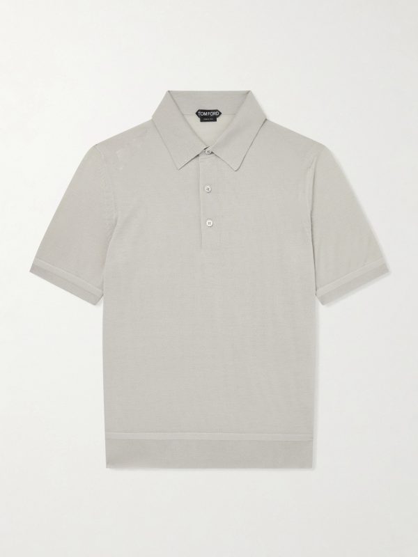 Cashmere and Silk-Blend Polo Shirt Cashmere and Silk-Blend Polo Shirt