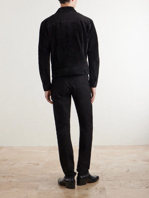 Slim-Fit Suede Jacket - BK