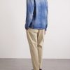 Tapered Cotton-Blend Twill Trousers - BK Tapered Cotton-Blend Twill Trousers - BK