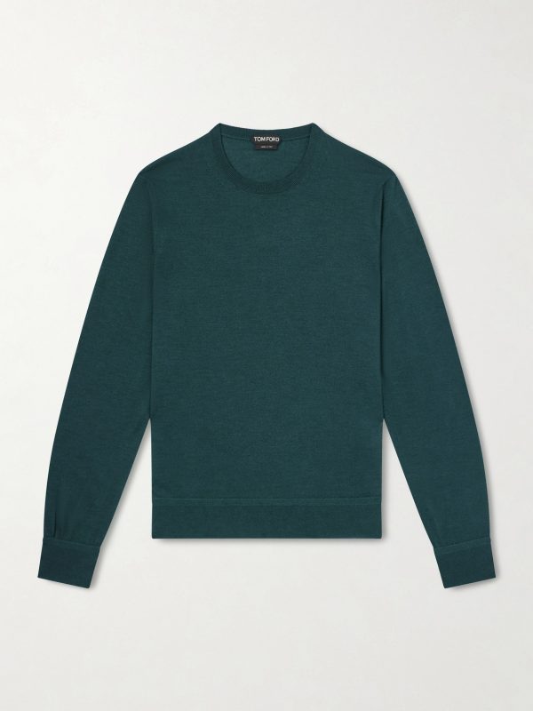 Slim-Fit Cashmere and Silk-Blend Sweater Slim-Fit Cashmere and Silk-Blend Sweater