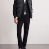 Leather-Trimmed Merino Wool Cardigan - OU Leather-Trimmed Merino Wool Cardigan - OU