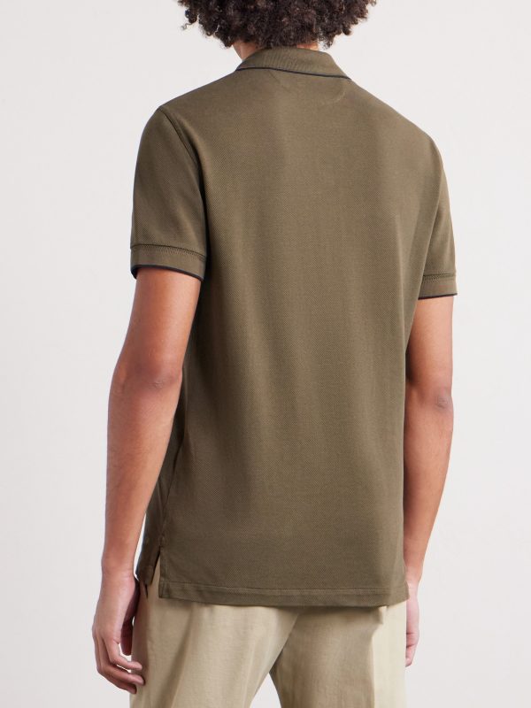 Slim-Fit Lyocell-Piqué Polo Shirt - BK Slim-Fit Lyocell-Piqué Polo Shirt - BK