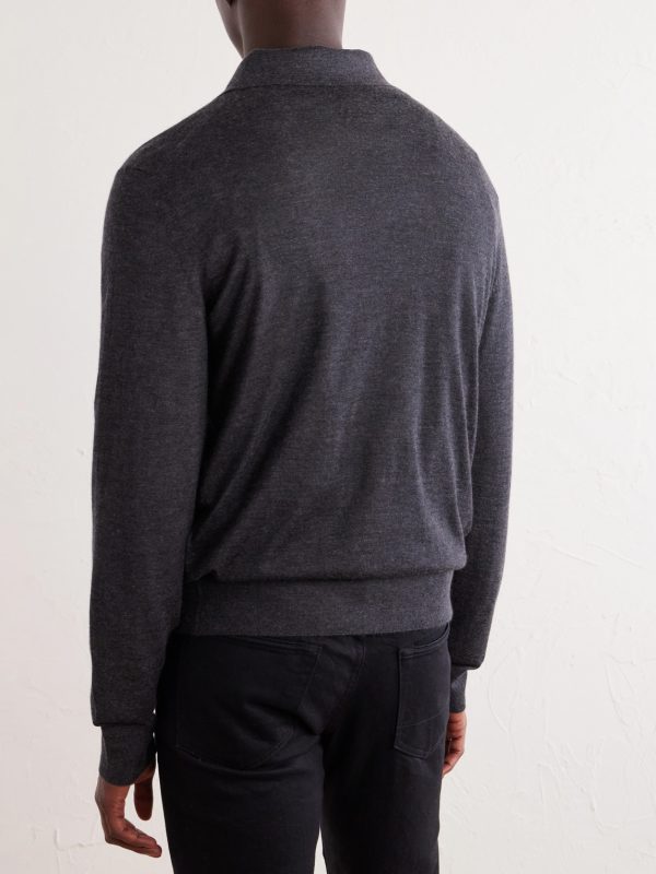 Cashmere and Silk-Polo Shirt - BK Cashmere and Silk-Polo Shirt - BK