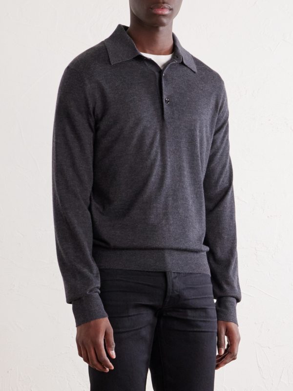Cashmere and Silk-Polo Shirt - FR Cashmere and Silk-Polo Shirt - FR