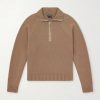 Wool and Cashmere-Blend Half-Zip Sweater Wool and Cashmere-Blend Half-Zip Sweater