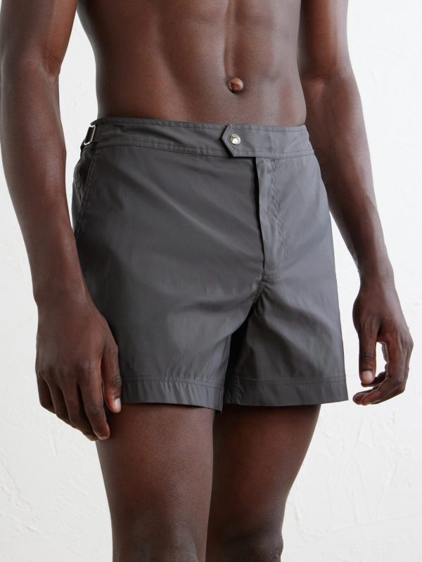 Straight-Leg Mid-Length Swim Shorts - FR Straight-Leg Mid-Length Swim Shorts - FR