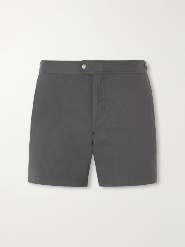 Straight-Leg Mid-Length Swim Shorts Straight-Leg Mid-Length Swim Shorts