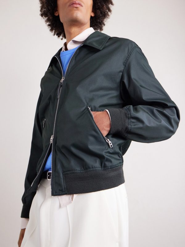 Cotton-Blend Twill Blouson Jacket - CU Cotton-Blend Twill Blouson Jacket - CU