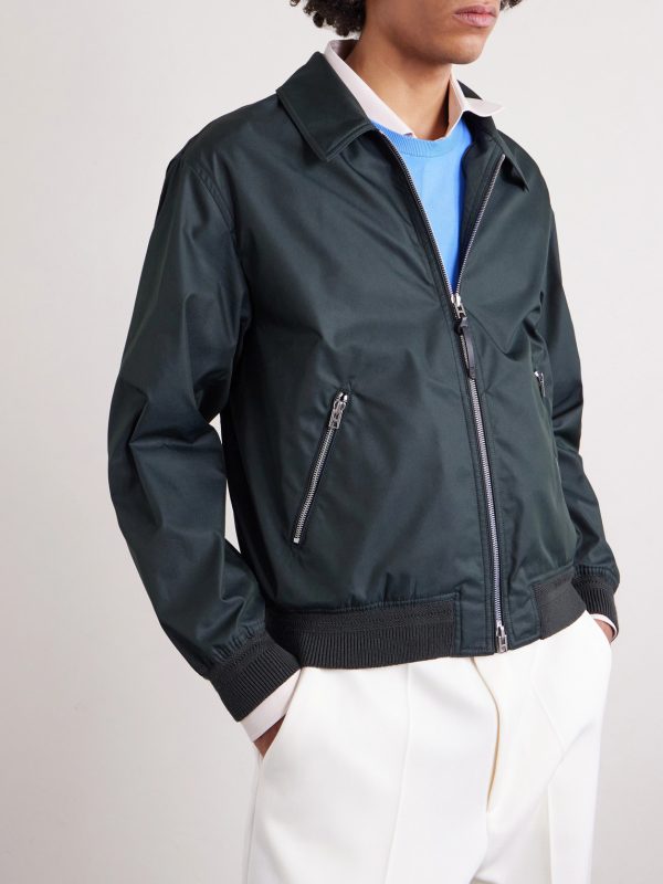 Cotton-Blend Twill Blouson Jacket - FR Cotton-Blend Twill Blouson Jacket - FR