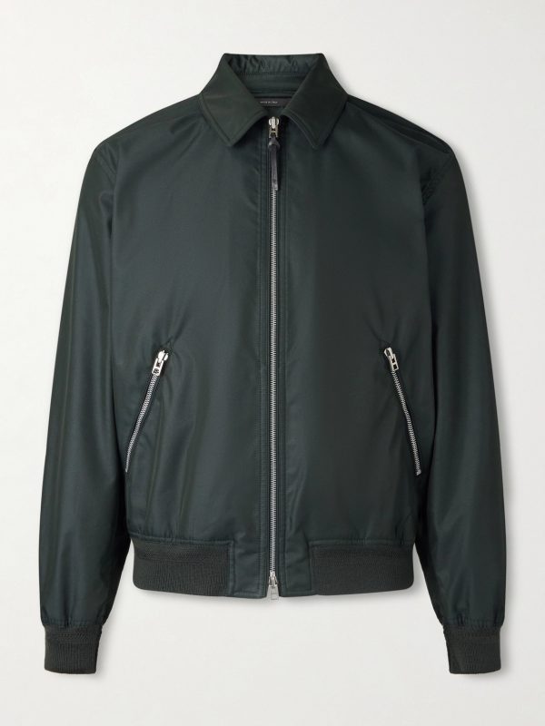 Cotton-Blend Twill Blouson Jacket Cotton-Blend Twill Blouson Jacket