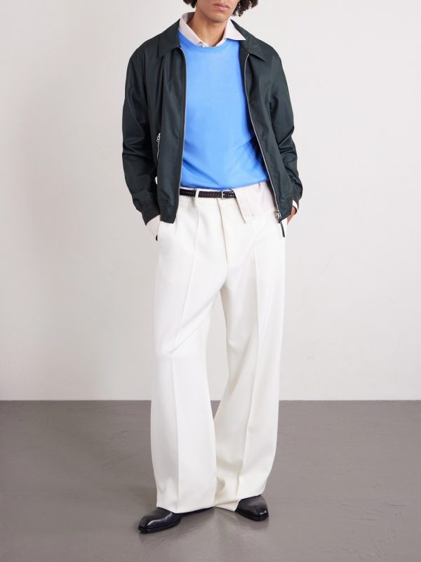 Cotton-Blend Twill Blouson Jacket - OU Cotton-Blend Twill Blouson Jacket - OU